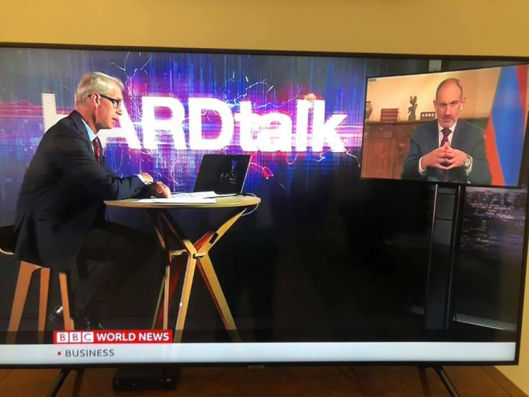 Նիկոլ Փաշինյանը BBC-ի «HardTalk» հաղորդման այսօրվա հյուրն է