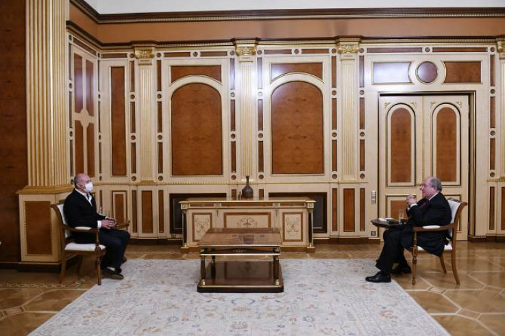 ՀՀ Նախագահն    ընդունել է Ռուսաստանի հայերի ասամբլեայի  նախագահ Վահե Ենգիբարյանին
