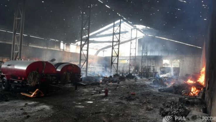 Ադրբեջանական Թառթառ քաղաքում այրվում է բամբակի գործարան. Ռիա Նովոստի