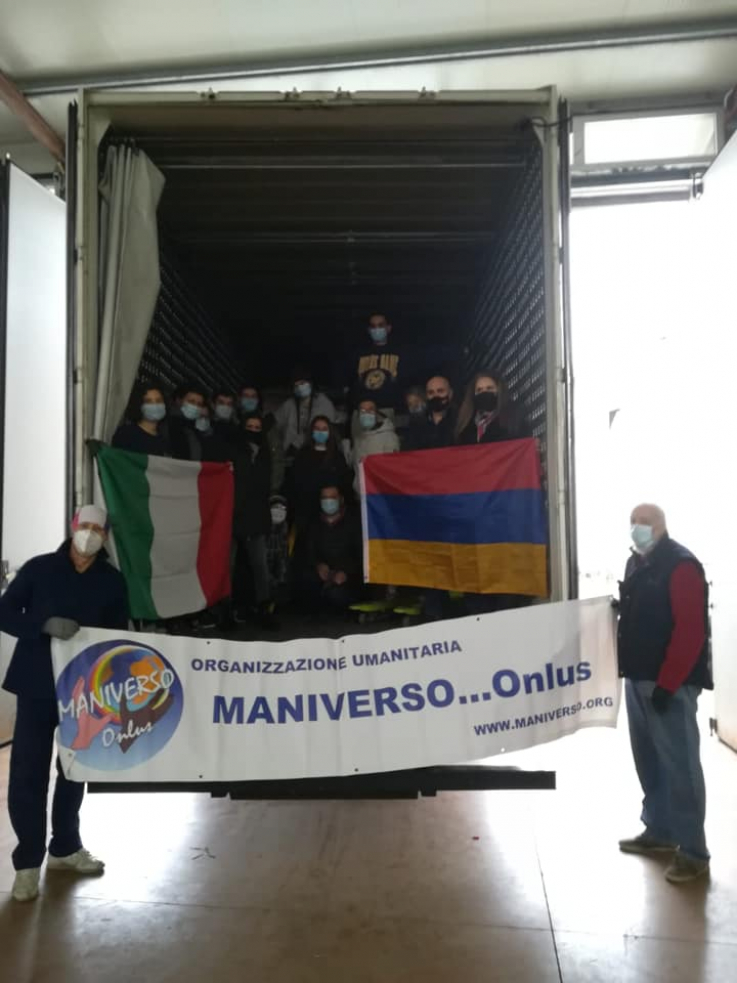 Իտալիայից Հայաստան է ուղարկվում Արցախի համար 3-րդ և ամենամեծ հումանիտար օգնության բեռը