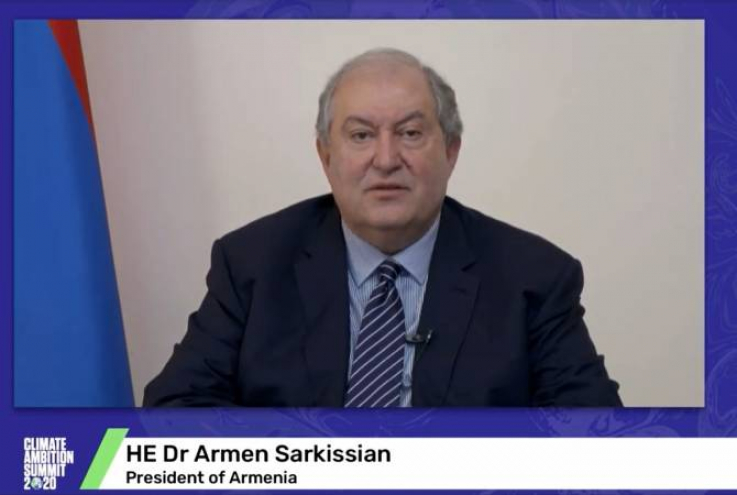 ՀՀ նախագահը կլիմայի փոփոխության հետևանքով ֆինանսական խնդիրներ ունեցող երկրներին առաջարկել է նորարարական մոտեցում