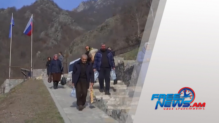 15 հայ ուխտավոր ռուս խաղաղապահների ուղեկցությամբ այցելել է Դադիվանքի վանական համալիր