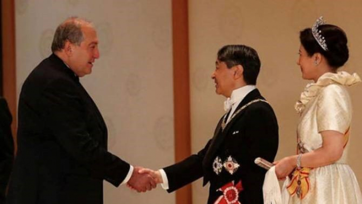 Արմեն Սարգսյանն Ազգային տոնի առթիվ շնորհավորել է Ճապոնիայի կայսերը