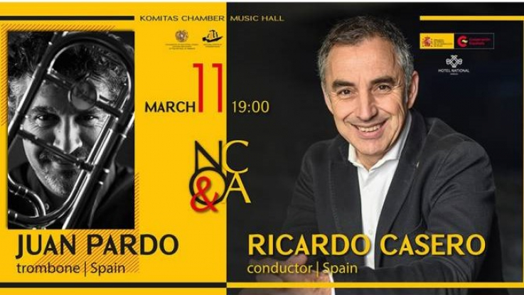 Իսպանացի դիրիժոր Ռիկարդո Կասերոն և տրոմբոնահար Խուան Պարդոն հանդես կգան Կամերային նվագախմբի հետ