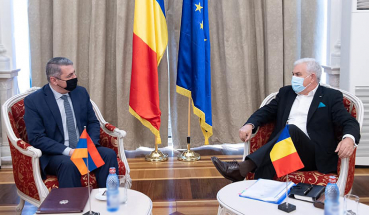 Դեսպան Մինասյանը հանդիպել է Ռումինիայի Սենատի Եվրոպական հարցերով հանձնաժողովի նախագահի հետ