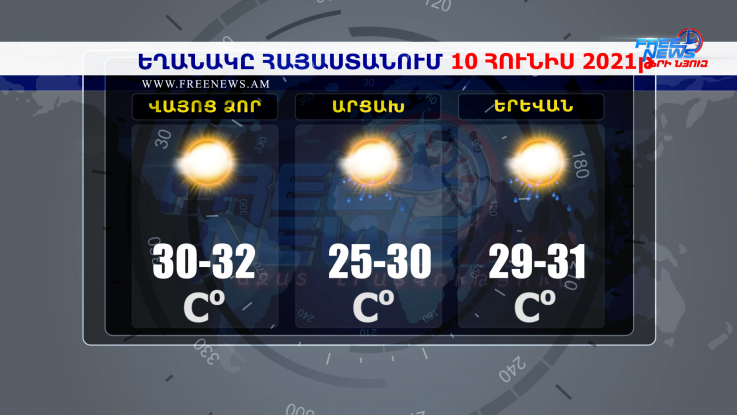 Եղանակի տեսություն 10.06.2021