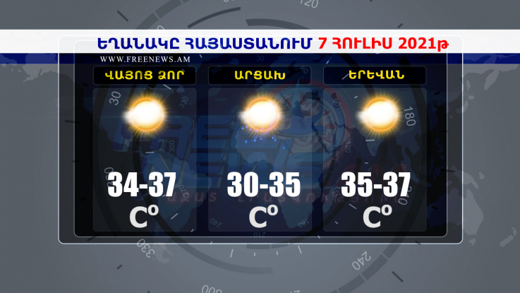 Եղանակի տեսություն 07.07.2021
