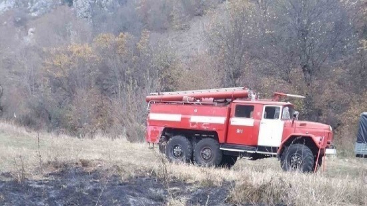 Կոթի գյուղում այրվել է մոտ 50 հա խոտածածկույթ