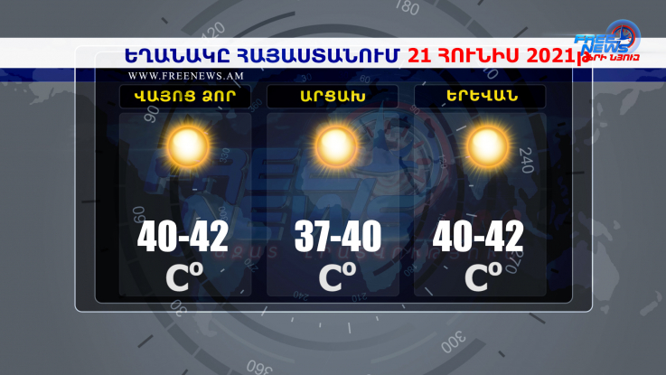 Եղանակի տեսություն 21.07.2021