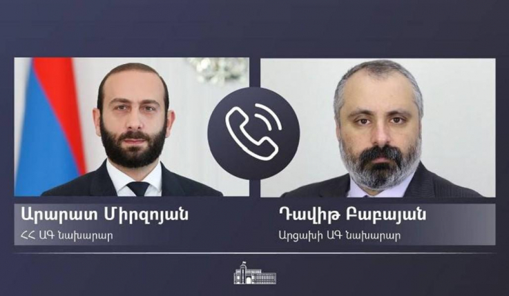 ՀՀ ԱԳ նախարար Արարատ Միրզոյանը հեռախոսազրույց է ունեցել Արցախի ԱԳ նախարարի հետ