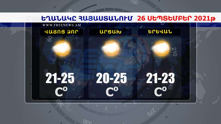 Եղանակի տեսություն 26.09.2021