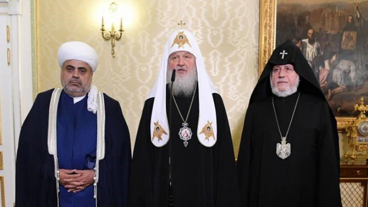 Մոսկվայում հանդիպել են Հայաստանի, Ռուսաստանի և Ադրբեջանի հոգևոր առաջնորդները