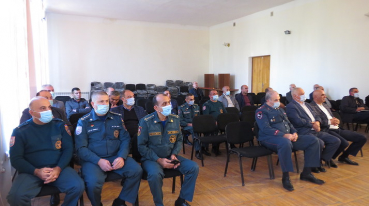 Վայոց ձորի մարզպետարանում անցկացվել է շտաբային ուսումնավարժություն