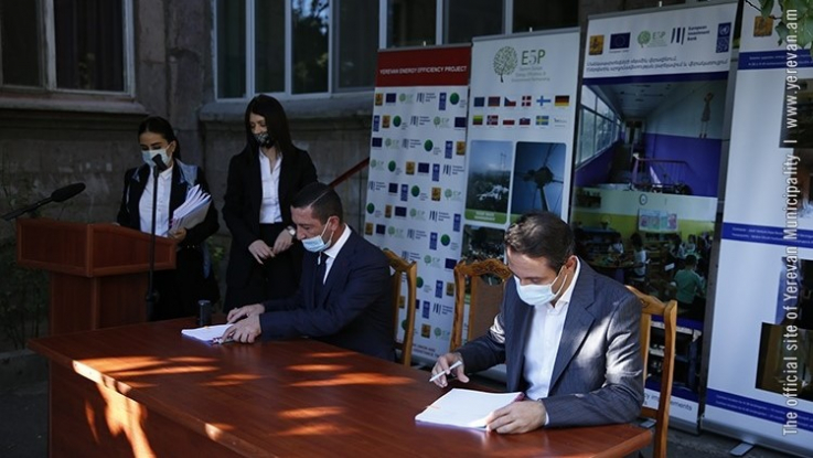 Երևանի էներգաարդյունավետության ծրագրի շրջանակում ստորագրվել են ևս 6 մանկապարտեզի հիմնանորոգման պայմանագրերը