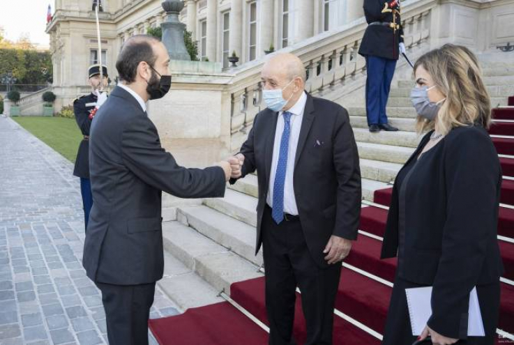 Հայաստանի և Ֆրանսիայի ԱԳ նախարարները քննարկել են ԼՂ հակամարտությանը վերաբերող մի շարք հարցեր