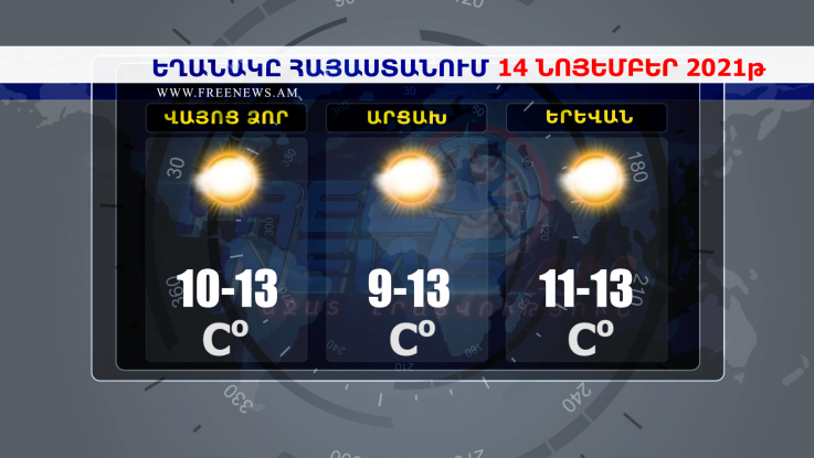 Եղանակի տեսություն 14.11.2021