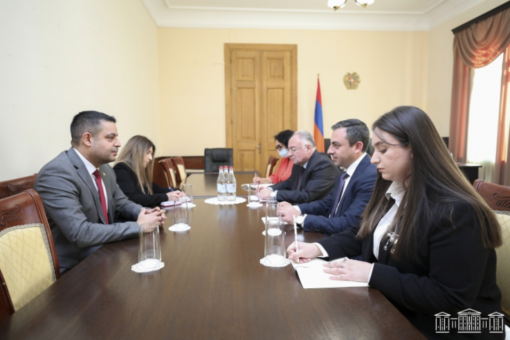 ԱԺ փոխնախագահ Իշխան Սաղաթելյանը հանդիպել է ՀՀ-ում Սիրիայի դեսպանի հետ