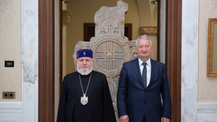 Ամենայն Հայոց Կաթողիկոսն ընդունել է ՀՀ-ում Գերմանիայի նորանշանակ դեսպանին