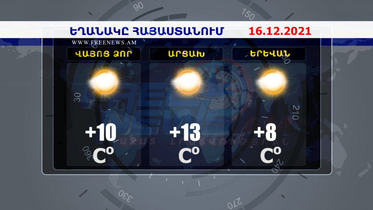 Եղանակի տեսություն 16.12.2021