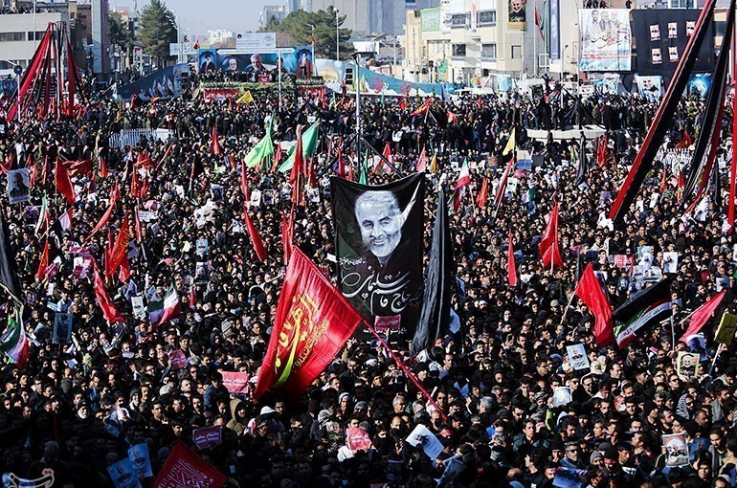 Իրանի տարբեր հատվածներում նշում են գեներալ Սոլեյմանիի մահվան 2-րդ տարելիցը