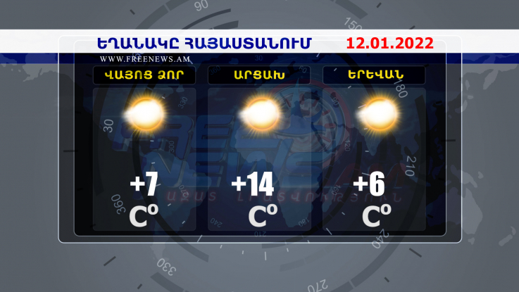 Եղանակի տեսություն. 12.01.2022