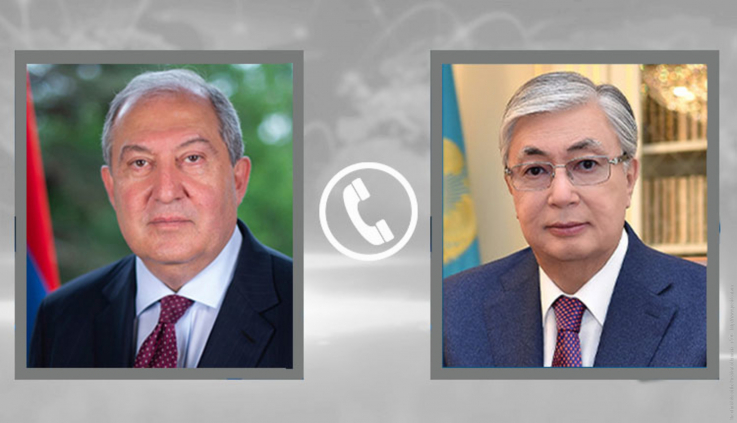 Արմեն Սարգսյանը հեռախոսազրույց է ունեցել Կասիմ-Ժոմարտ Տոկաևի հետ