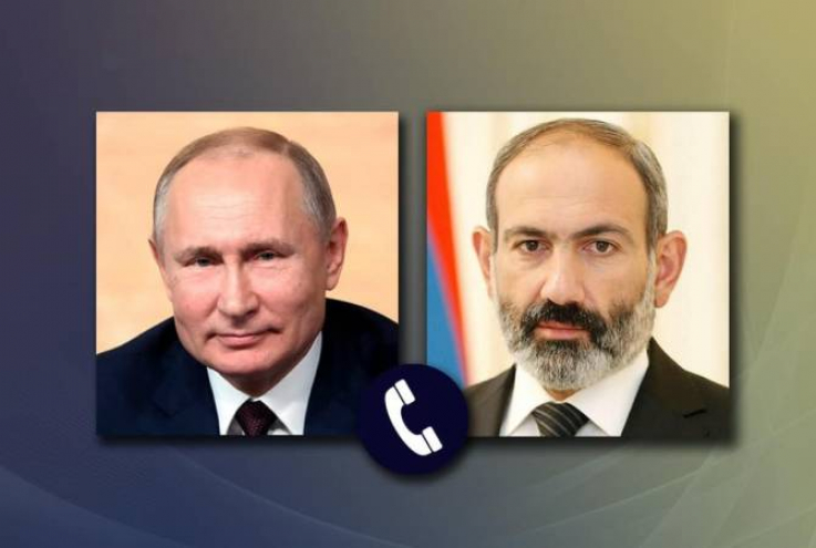 Փաշինյանը և Պուտինը քննարկել են Լեռնային Ղարաբաղի շուրջ առկա իրավիճակը