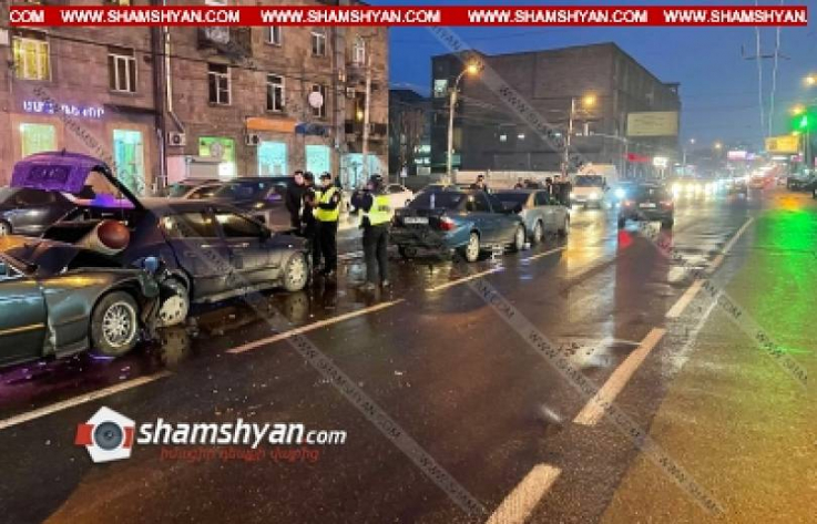 Շղթայական ավտովթար Երևանում. 5 մեքենաներ են բախվել