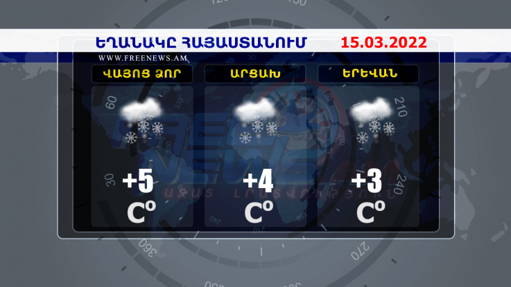 Եղանակի տեսություն․ 15.03.2022