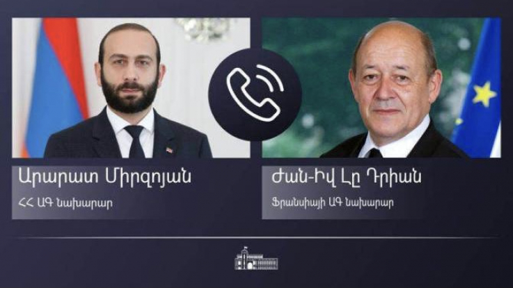 ՀՀ և Ֆրանսիայի ԱԳ նախարարները քննարկել են տարածաշրջանային և միջազգային անվտանգությանն առնչվող մի շարք հարցեր