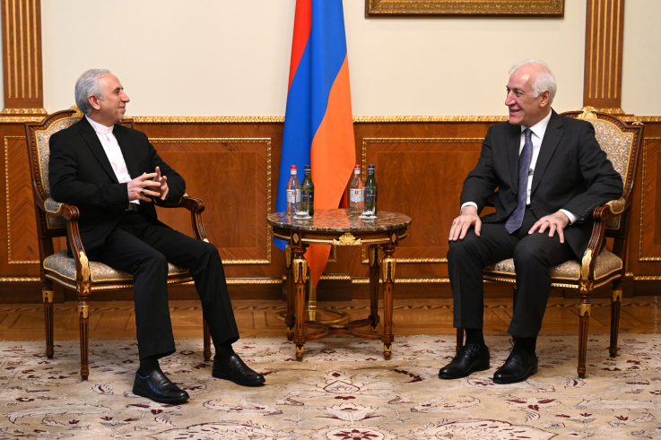ՀՀ նախագահը և Իրանի դեսպանը քննարկել են հայ-իրանական փոխգործակցության տարբեր ոլորտներին առնչվող հարցեր
