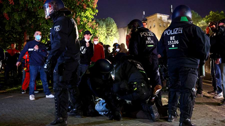 Բեռլինում ոստիկանությունը ձերբակալել է մայիսմեկյան ցույցի 37 մասնակցի