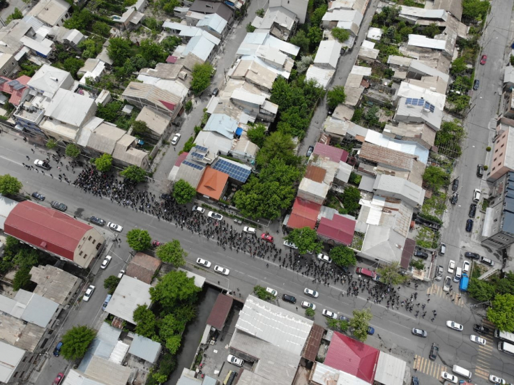 ՀՀԿ-ի  երթը՝  թչնի թռիչքի բարձրությունից 