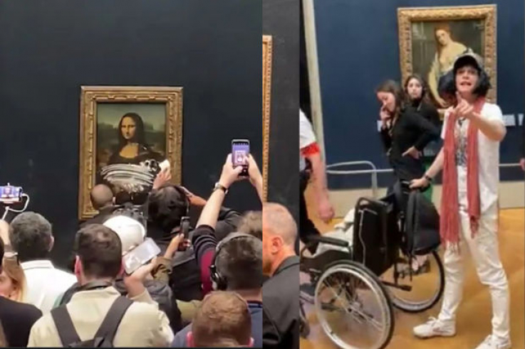 Լուվրի այցելուն տորթ է նետել «Մոնա Լիզա» նկարի վրա (տեսանյութ)