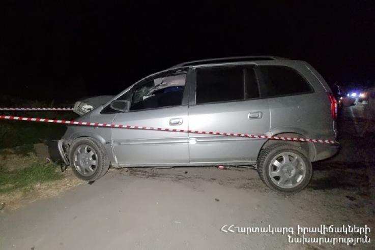  Էջմիածին-Մարգարա ճանապարհին բախվել են Opel Astra G և Opel Zafira մակնիշների ավտոմեքենաները. կա զոհ