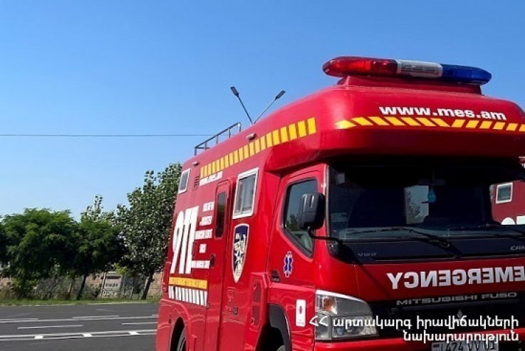 Ծաթեր գյուղում այրվել է 20 հա ցորենի հնձած արտ