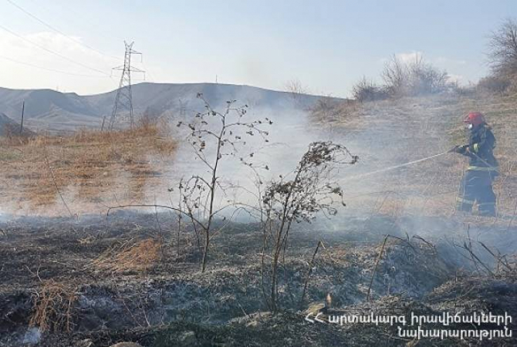 Տավուշի մարզի Աչաջուր գյուղում այրվել է մոտ 50 հա խոտածածկույթ