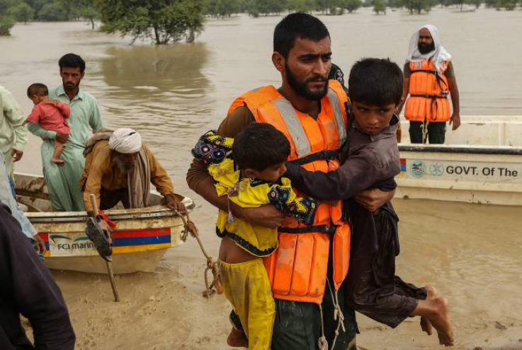 Պակիստանում ջրհեղեղների զոհերի թիվը ավելացել է 57-ով