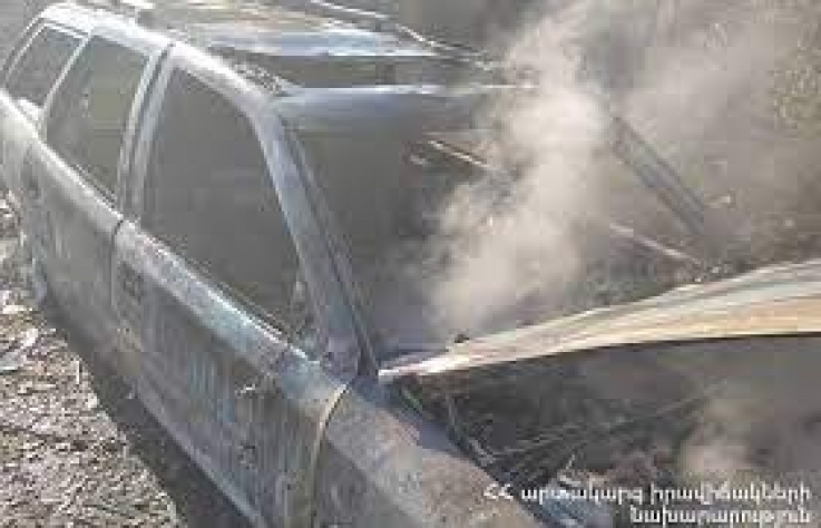 Երևան-Սևան ավտոճանա­պարհին մեքենայի սրահում հրդեհ է բռնկվել
