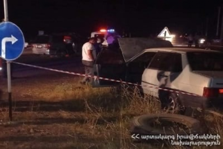 Ապարանի «Գնթունիք»-ի մոտ բախվել են «Lada 21-099»-ը և «Mitsubishi»-ն․ 2 մարդ հոսպիտալացվել է