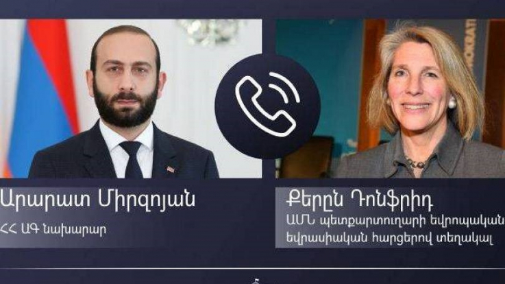 Արարատ Միրզոյանը Քերըն Դոնֆրիդին է ներկայացրել ադրբեջանական ագրեսիայի հետևանքները