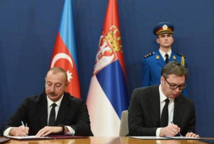 Ադրբեջանի և Սերբիայի նախագահները մի շարք համատեղ փաստաթղթեր են ստորագրել