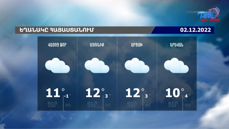 Եղանակի տեսություն 02.12.2022