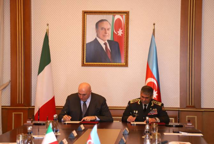 Ադրբեջանի և Իտալիայի պաշտպանության նախարարները համագործակցության արձանագրություն են ստորագրել