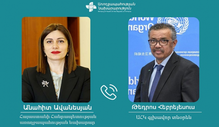 Անահիտ Ավանեսյանը ԱՀԿ գլխավոր տնօրենի հետ քննարկել է Լաչինի միջանցքի փակման հետևանքով Արցախում ստեղծված իրավիճակը