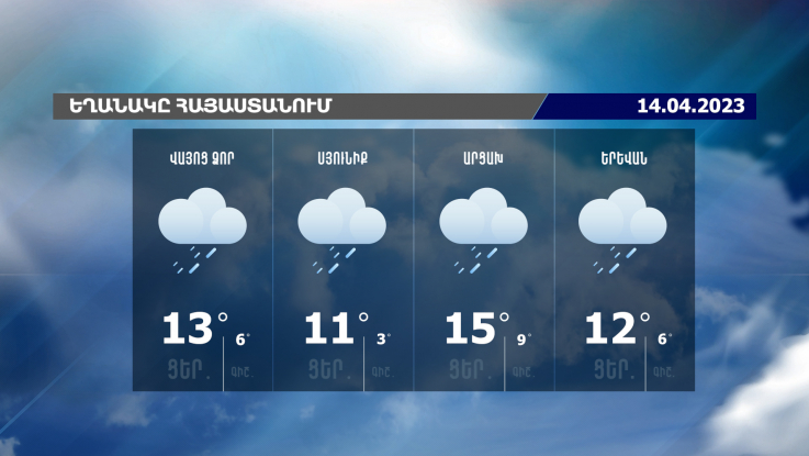 Եղանակի տեսություն. 14.04.2023