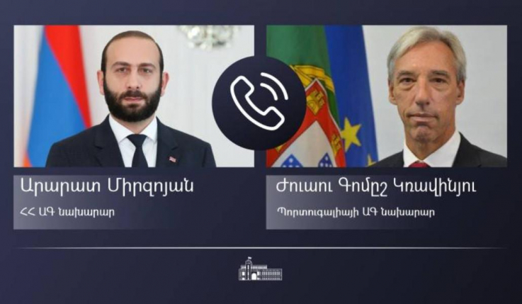 Արարատ Միրզոյանը հեռախոսազրույց է ունեցել Պորտուգալիայի ԱԳ նախարարի հետ