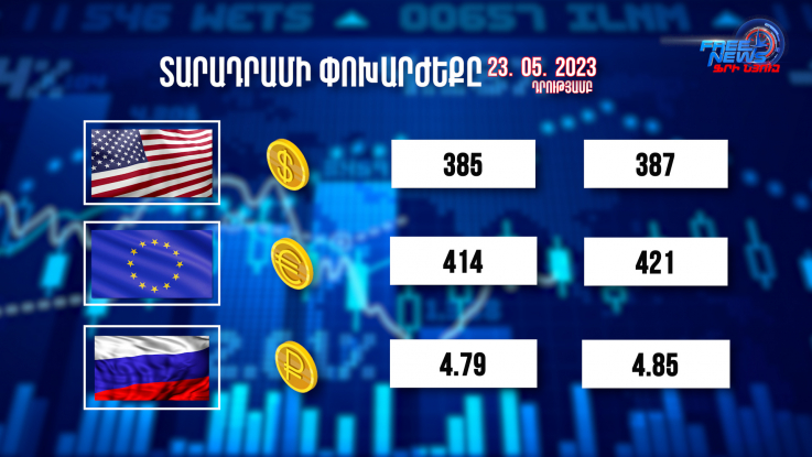 Տարադրամի փոխարժեքը, բիզնես լուրեր. 23.05.2023