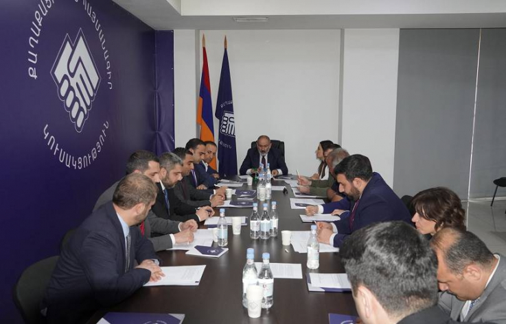 Նիկոլ Փաշինյանի մասնակցությամբ «Քաղաքացիական պայմանագիր» կուսակցության վարչության նիստ է տեղի ունեցել