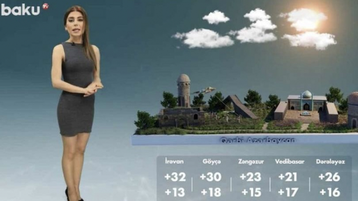 Բաքվի հեռուստատեսությունը Հայաստանը, ներառյալ Երևանը, ներկայացնում է որպես Ադրբեջան